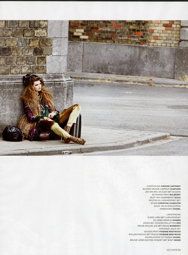 Bette Franke  L’Officiel Dutch September 2010 photographer Giulia Noni 
